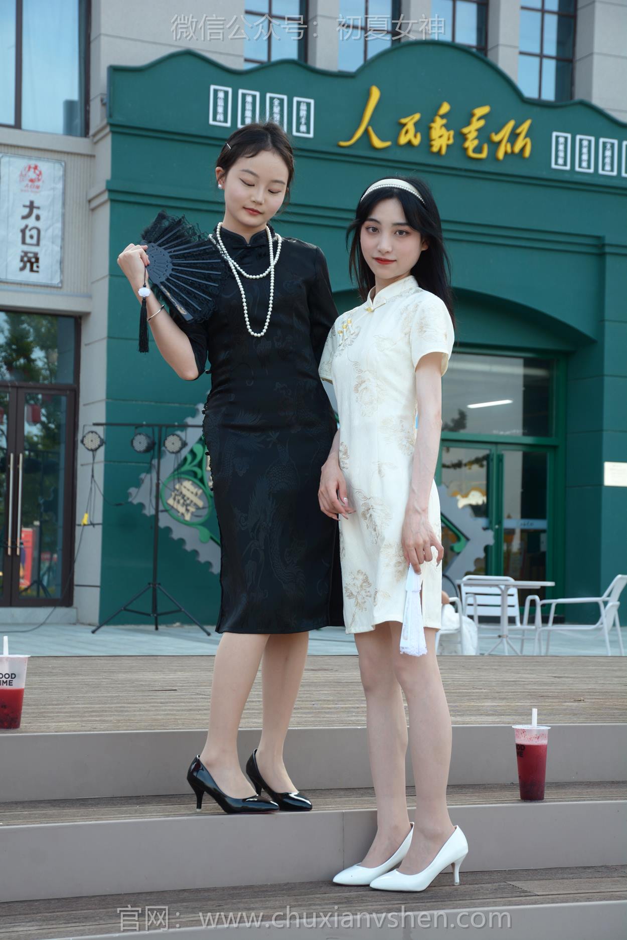 图片[39]-初夏女神 NO.279 柒柒、双双 黑白旗袍[279P] – 速更版-美库