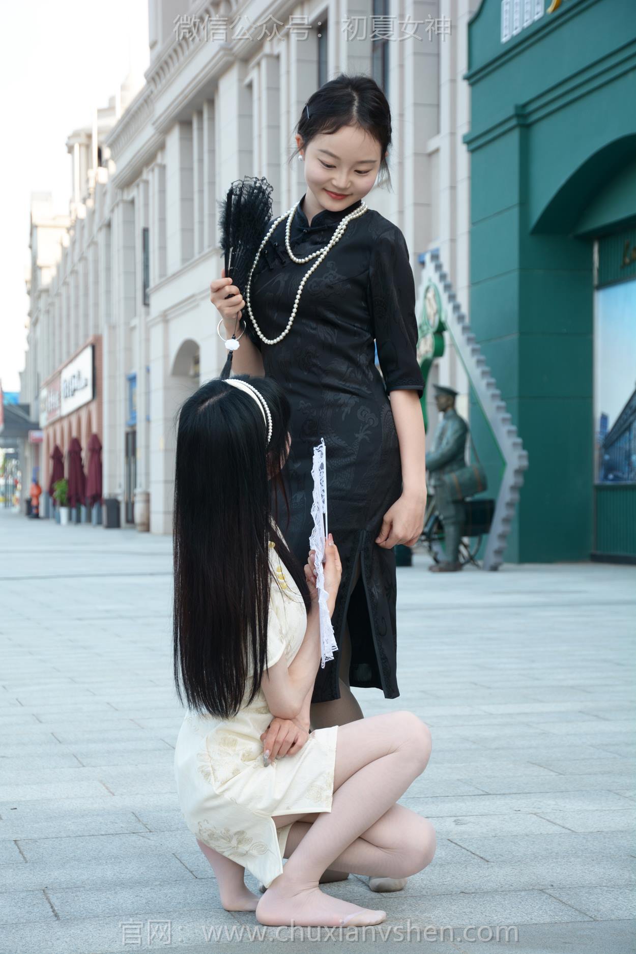 图片[40]-初夏女神 NO.279 柒柒、双双 黑白旗袍[279P] – 速更版-美库