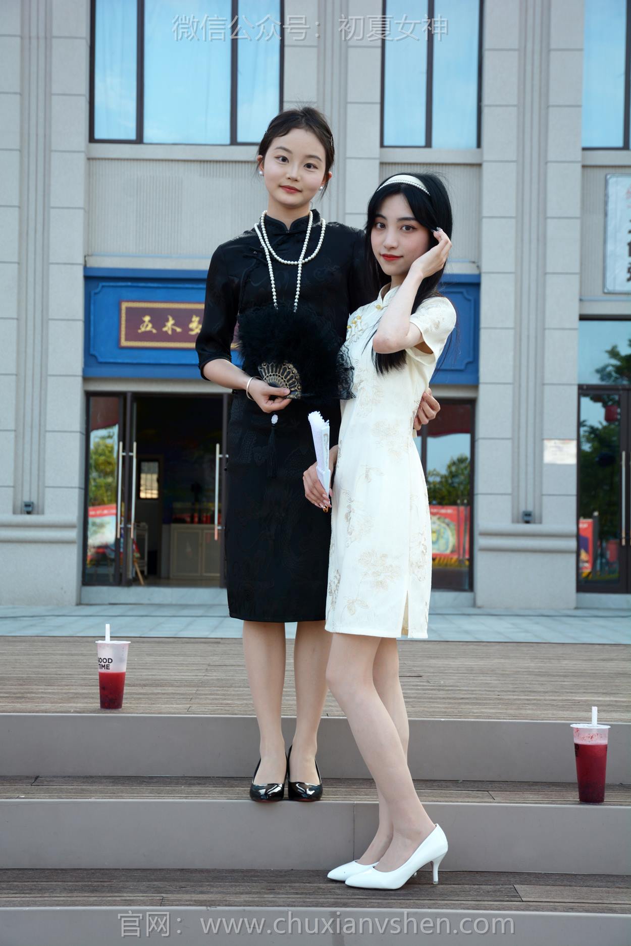 图片[44]-初夏女神 NO.279 柒柒、双双 黑白旗袍[279P] – 速更版-美库