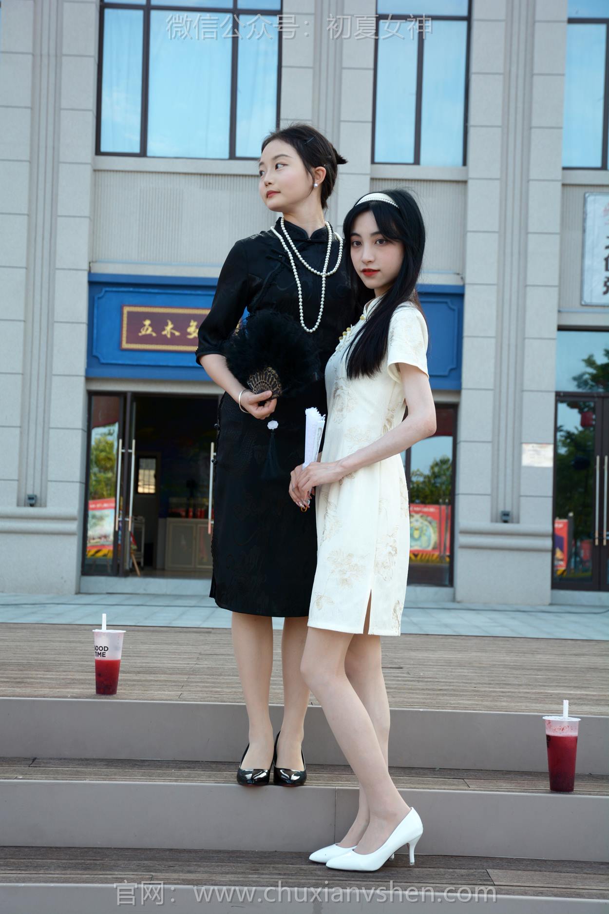 图片[45]-初夏女神 NO.279 柒柒、双双 黑白旗袍[279P] – 速更版-美库