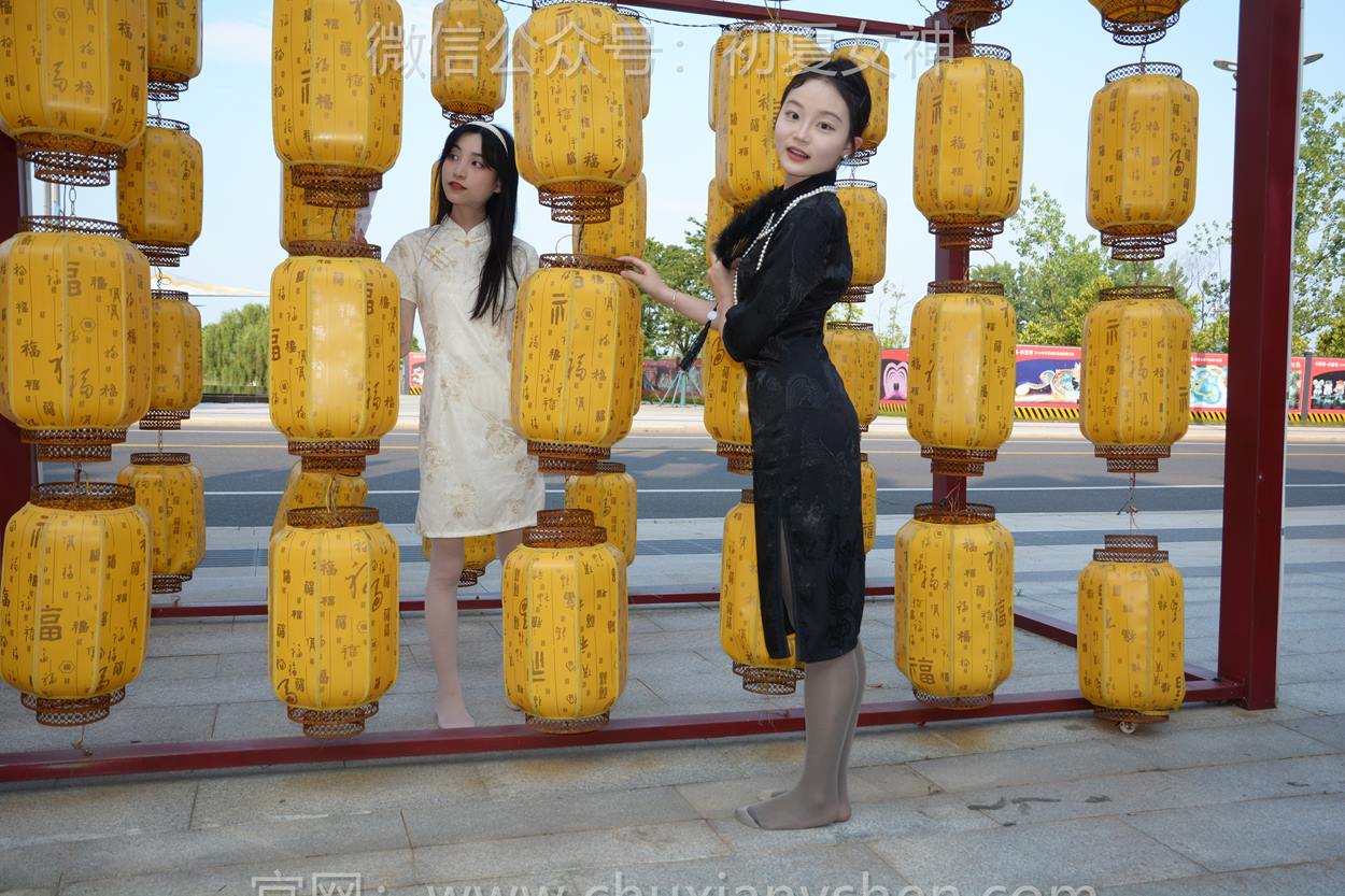 图片[52]-初夏女神 NO.279 柒柒、双双 黑白旗袍[279P] – 速更版-美库