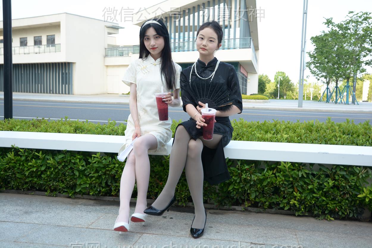 图片[53]-初夏女神 NO.279 柒柒、双双 黑白旗袍[279P] – 速更版-美库