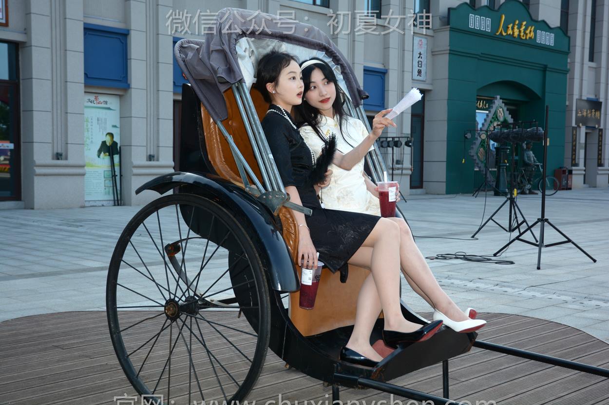 图片[55]-初夏女神 NO.279 柒柒、双双 黑白旗袍[279P] – 速更版-美库