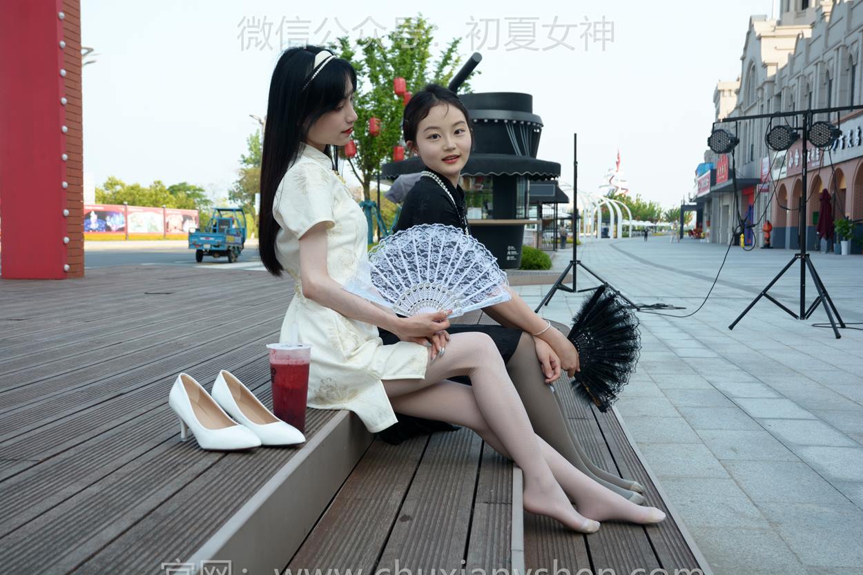 图片[57]-初夏女神 NO.279 柒柒、双双 黑白旗袍[279P] – 速更版-美库