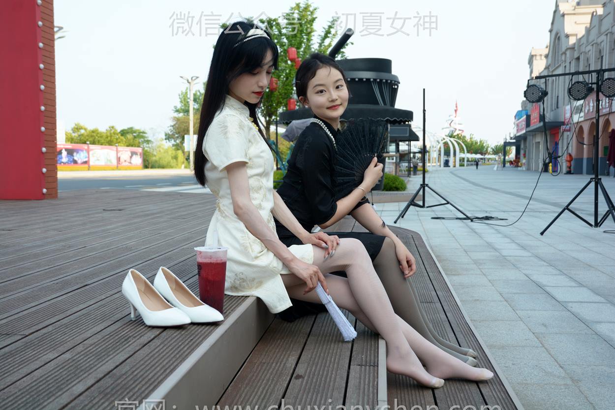 图片[60]-初夏女神 NO.279 柒柒、双双 黑白旗袍[279P] – 速更版-美库