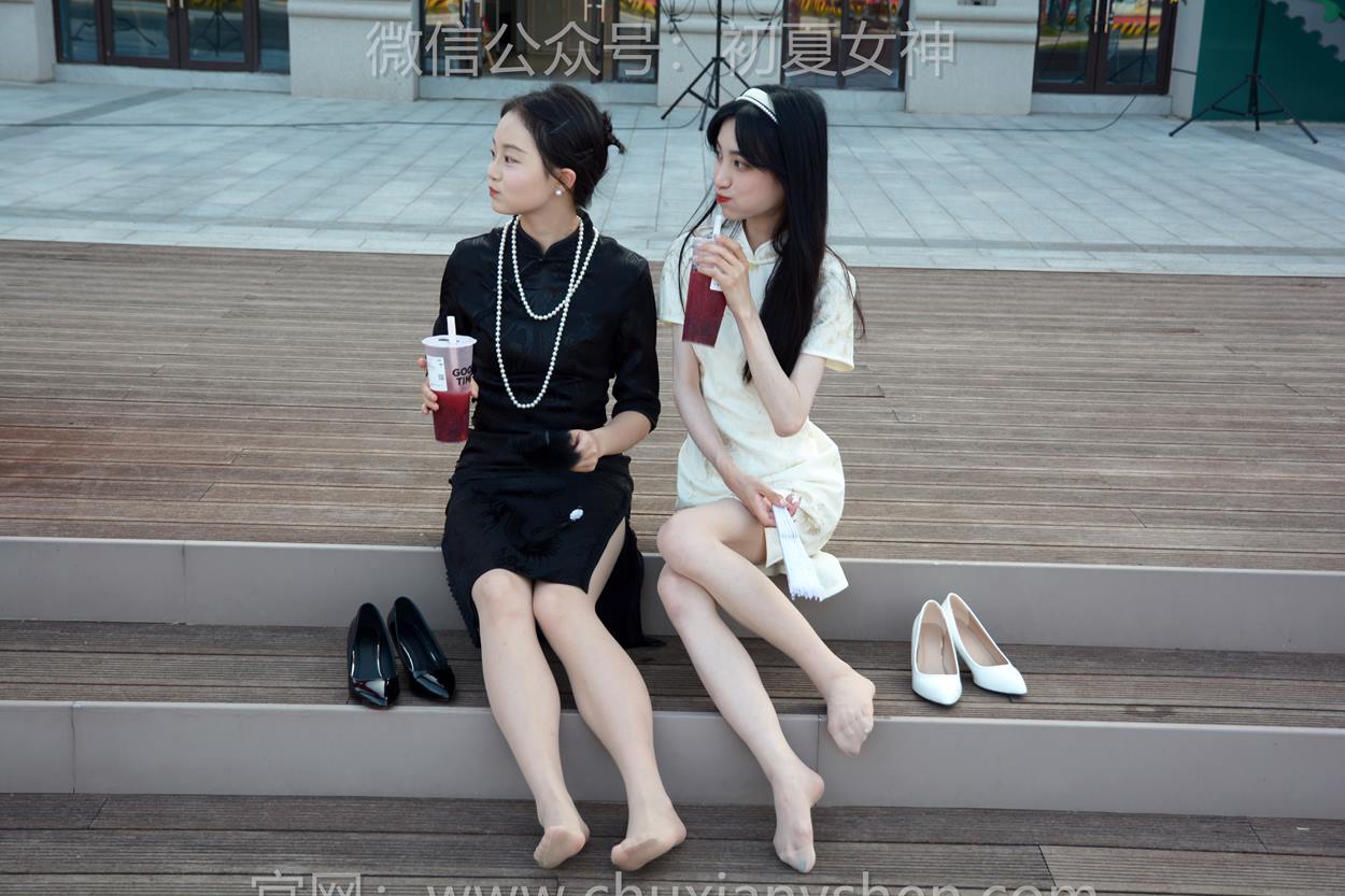 图片[63]-初夏女神 NO.279 柒柒、双双 黑白旗袍[279P] – 速更版-美库