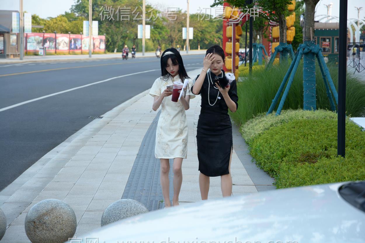 图片[64]-初夏女神 NO.279 柒柒、双双 黑白旗袍[279P] – 速更版-美库