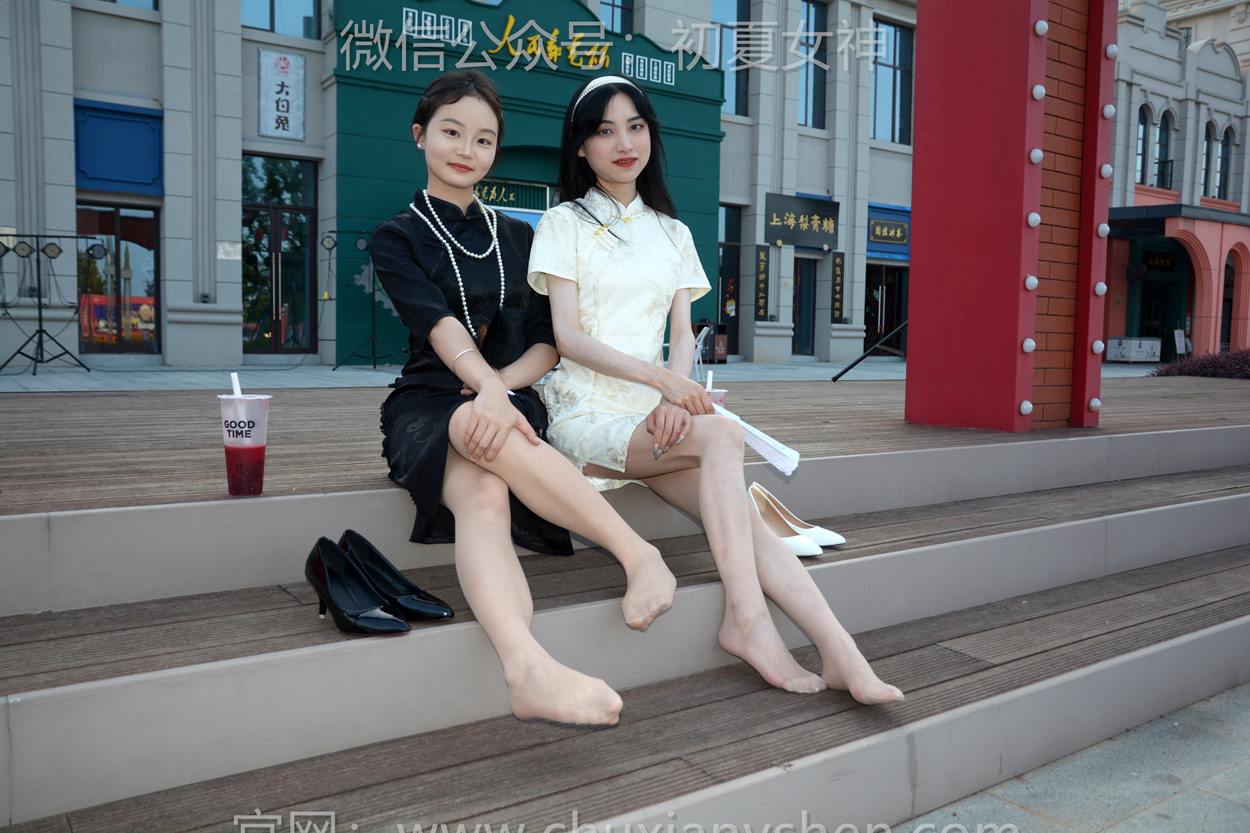 图片[66]-初夏女神 NO.279 柒柒、双双 黑白旗袍[279P] – 速更版-美库