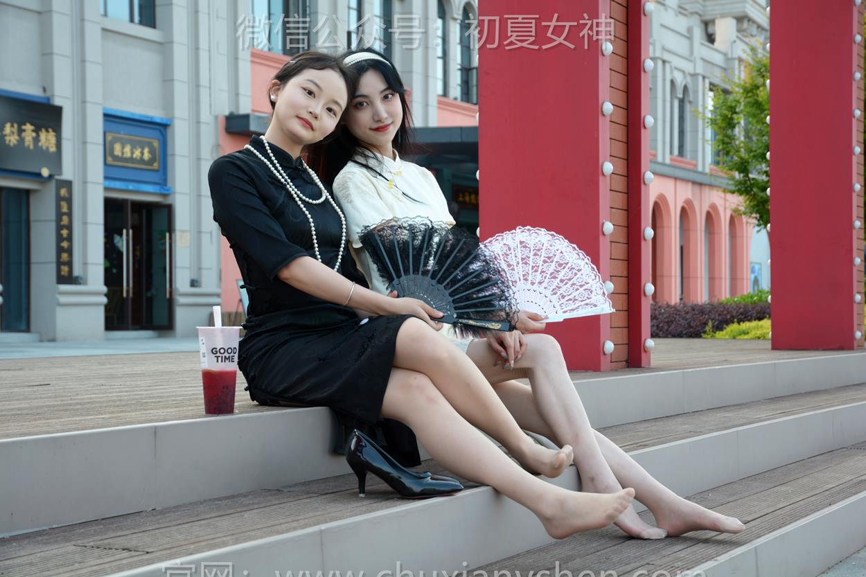 图片[67]-初夏女神 NO.279 柒柒、双双 黑白旗袍[279P] – 速更版-美库