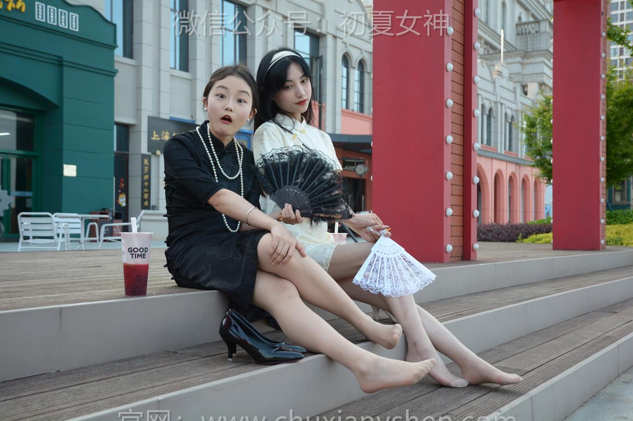 图片[68]-初夏女神 NO.279 柒柒、双双 黑白旗袍[279P] – 速更版-美库