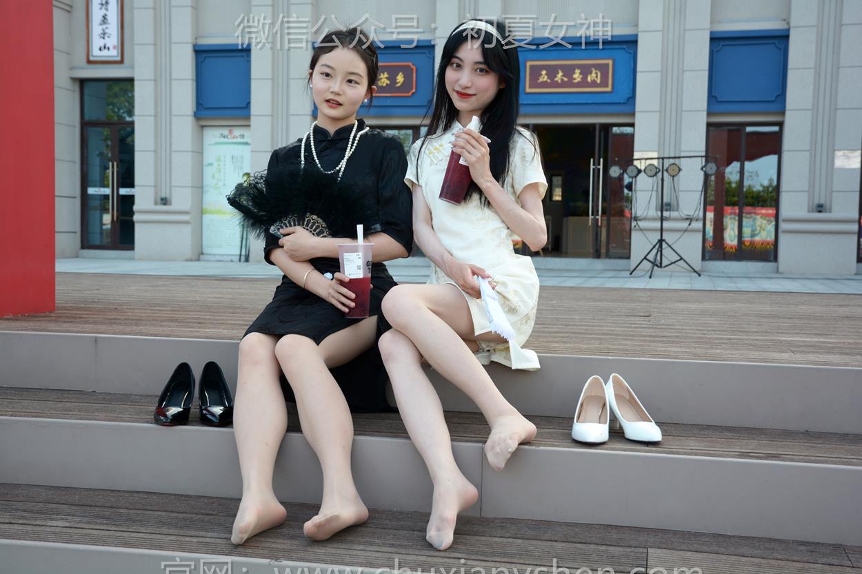 图片[71]-初夏女神 NO.279 柒柒、双双 黑白旗袍[279P] – 速更版-美库