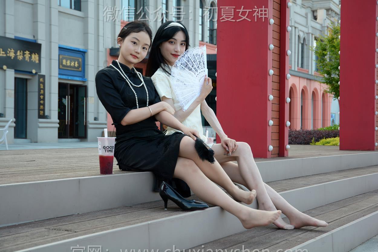 图片[72]-初夏女神 NO.279 柒柒、双双 黑白旗袍[279P] – 速更版-美库