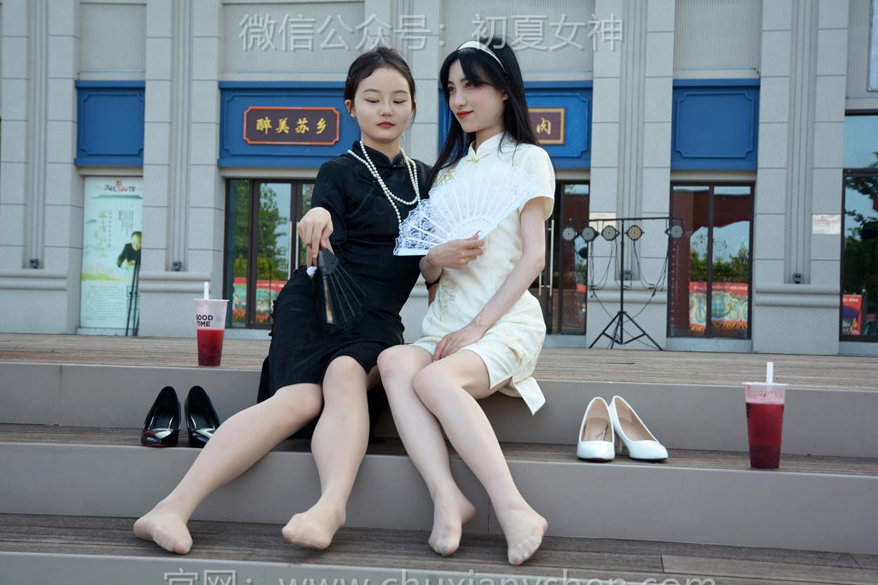 图片[73]-初夏女神 NO.279 柒柒、双双 黑白旗袍[279P] – 速更版-美库