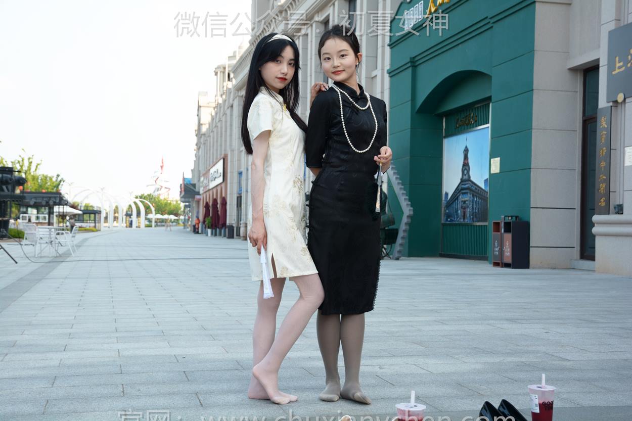 图片[75]-初夏女神 NO.279 柒柒、双双 黑白旗袍[279P] – 速更版-美库