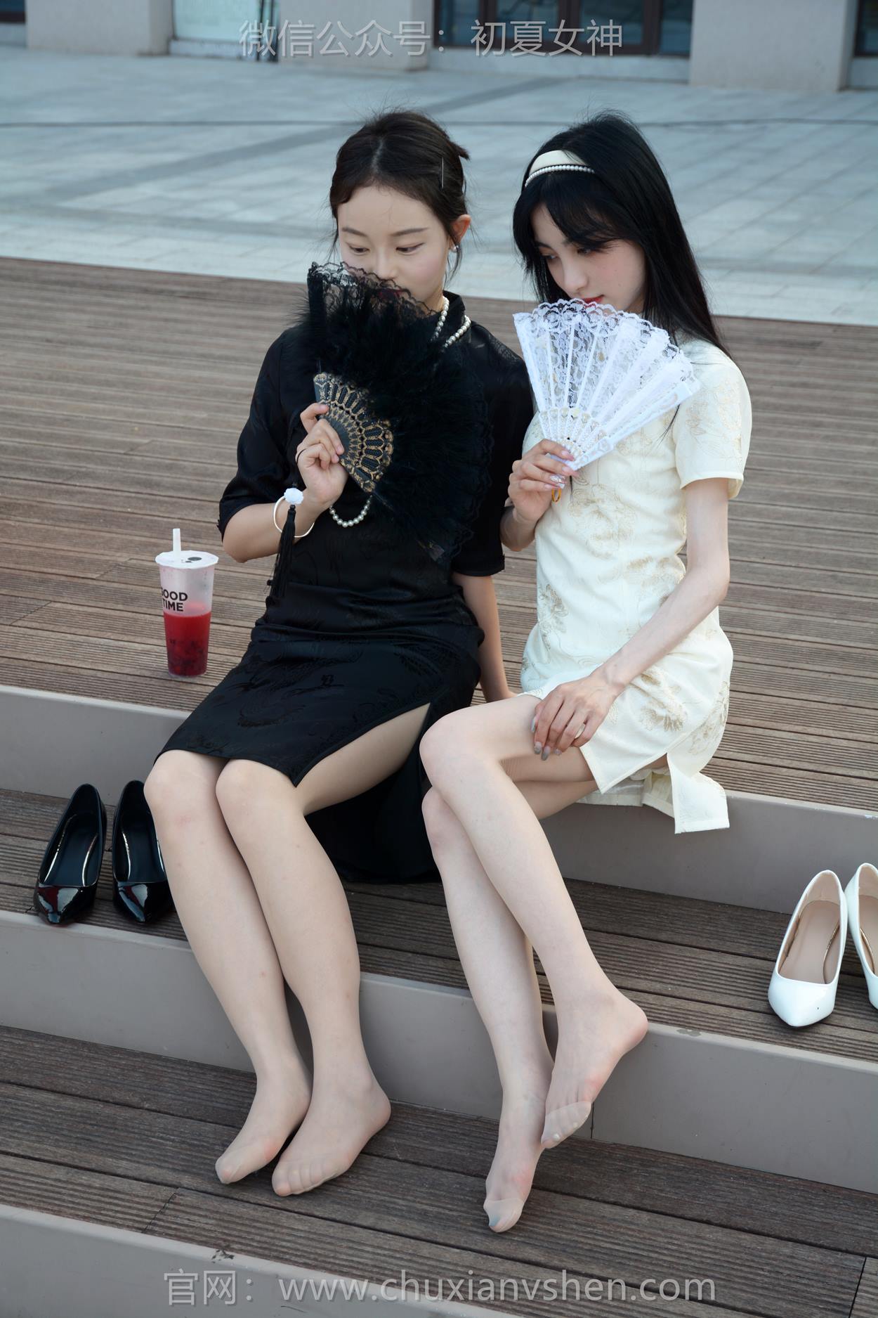 图片[92]-初夏女神 NO.279 柒柒、双双 黑白旗袍[279P] – 速更版-美库