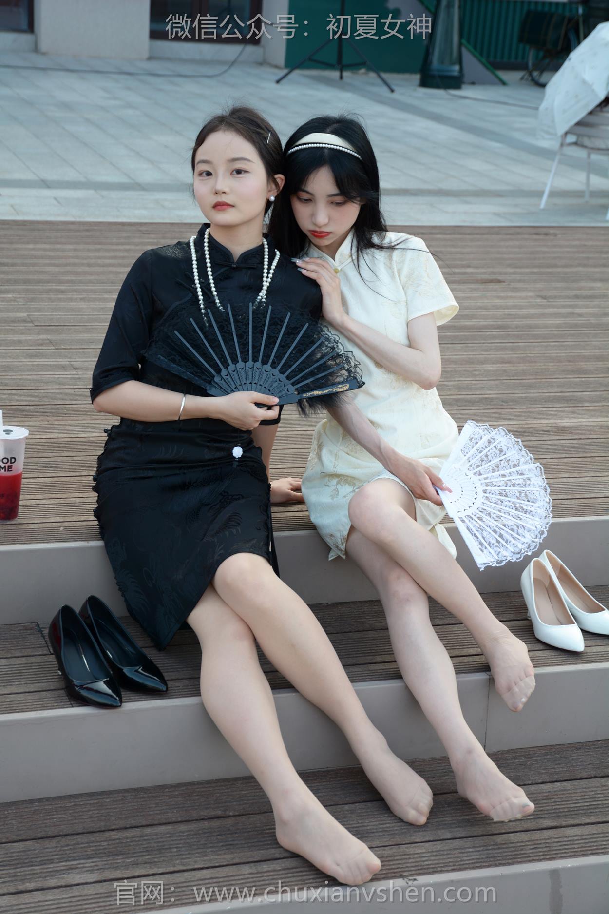 图片[93]-初夏女神 NO.279 柒柒、双双 黑白旗袍[279P] – 速更版-美库