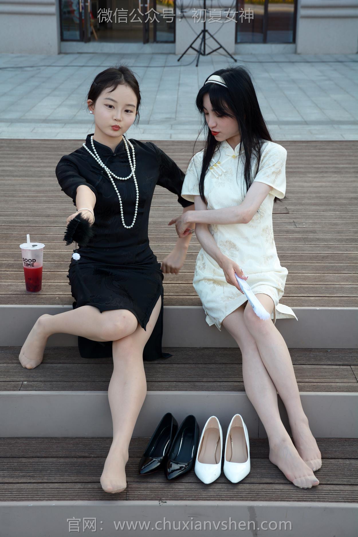 图片[94]-初夏女神 NO.279 柒柒、双双 黑白旗袍[279P] – 速更版-美库