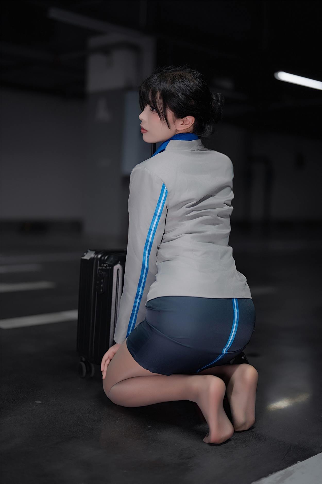 图片[19]-轩萧学姐 NO.079 – 空姐车库[18P] – 速更版-美库