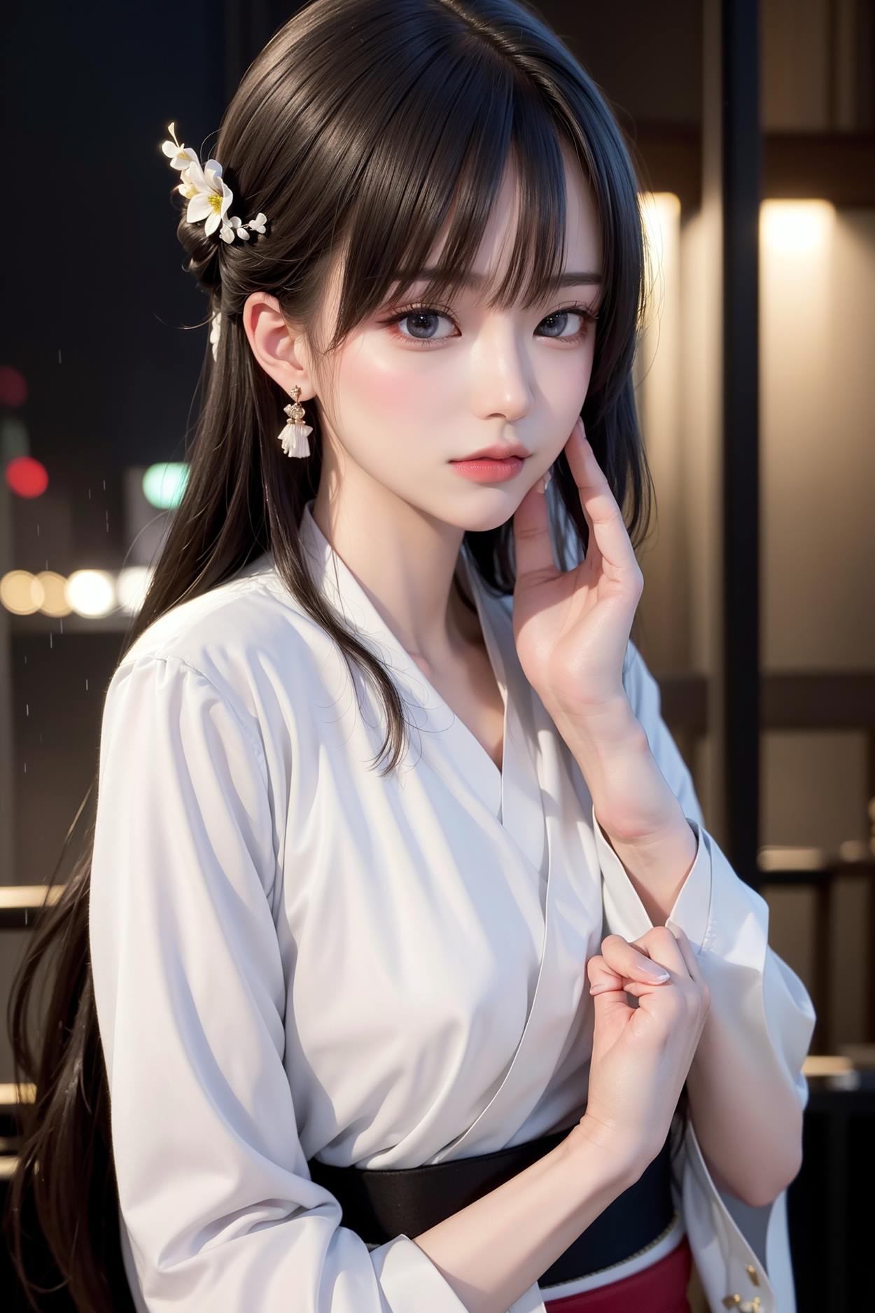 图片[11]-AI绘画 589 白衣小师妹 AI 古典 美女[147P] – 速更版-美库