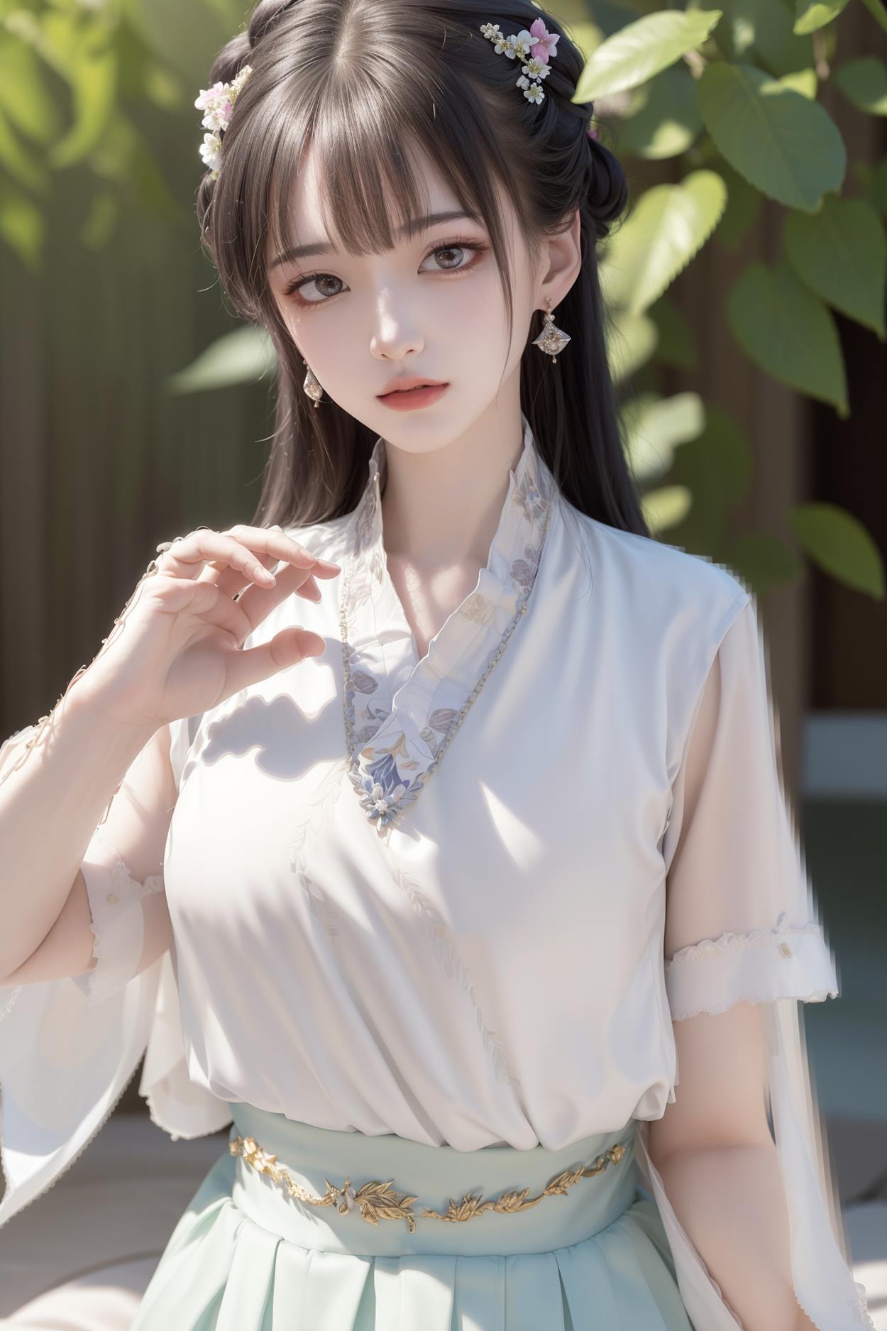 图片[21]-AI绘画 589 白衣小师妹 AI 古典 美女[147P] – 速更版-美库