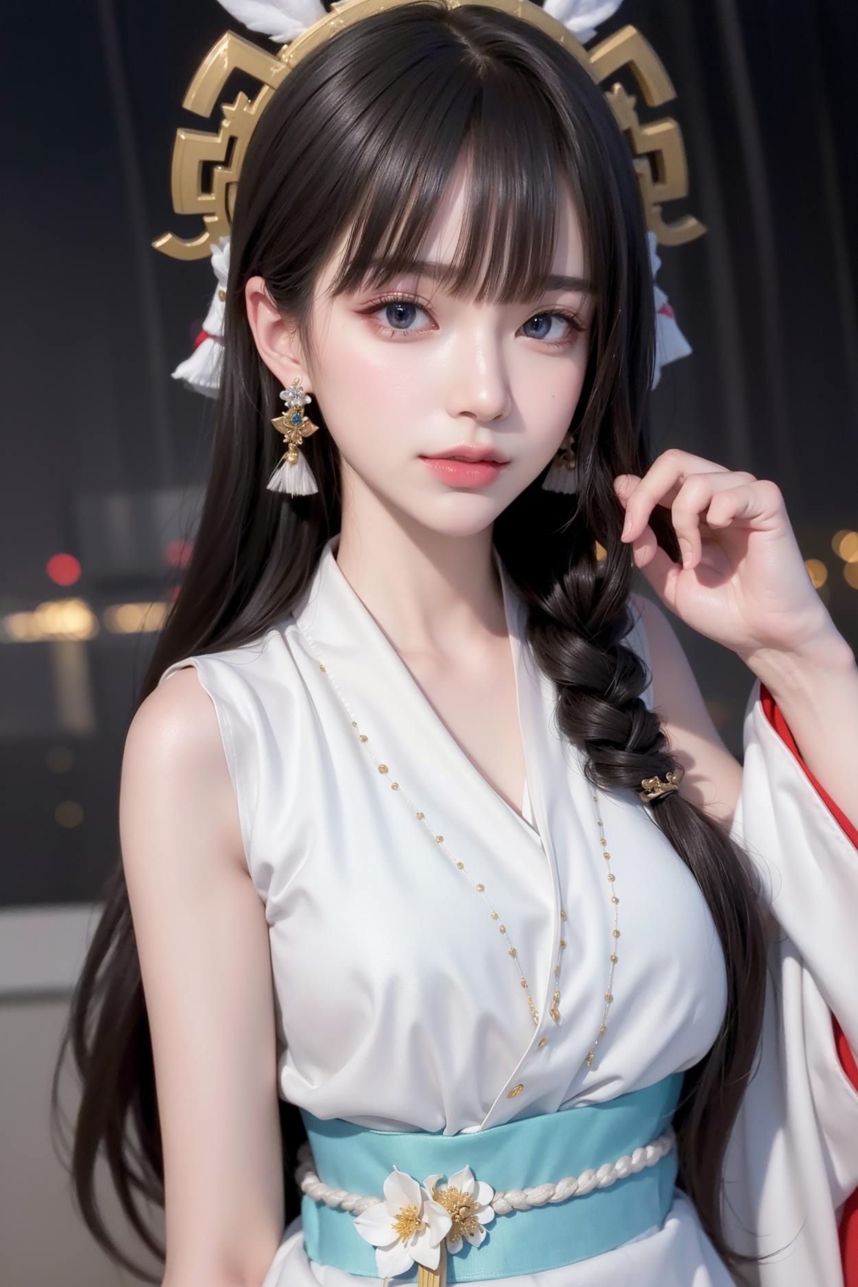 图片[25]-AI绘画 589 白衣小师妹 AI 古典 美女[147P] – 速更版-美库