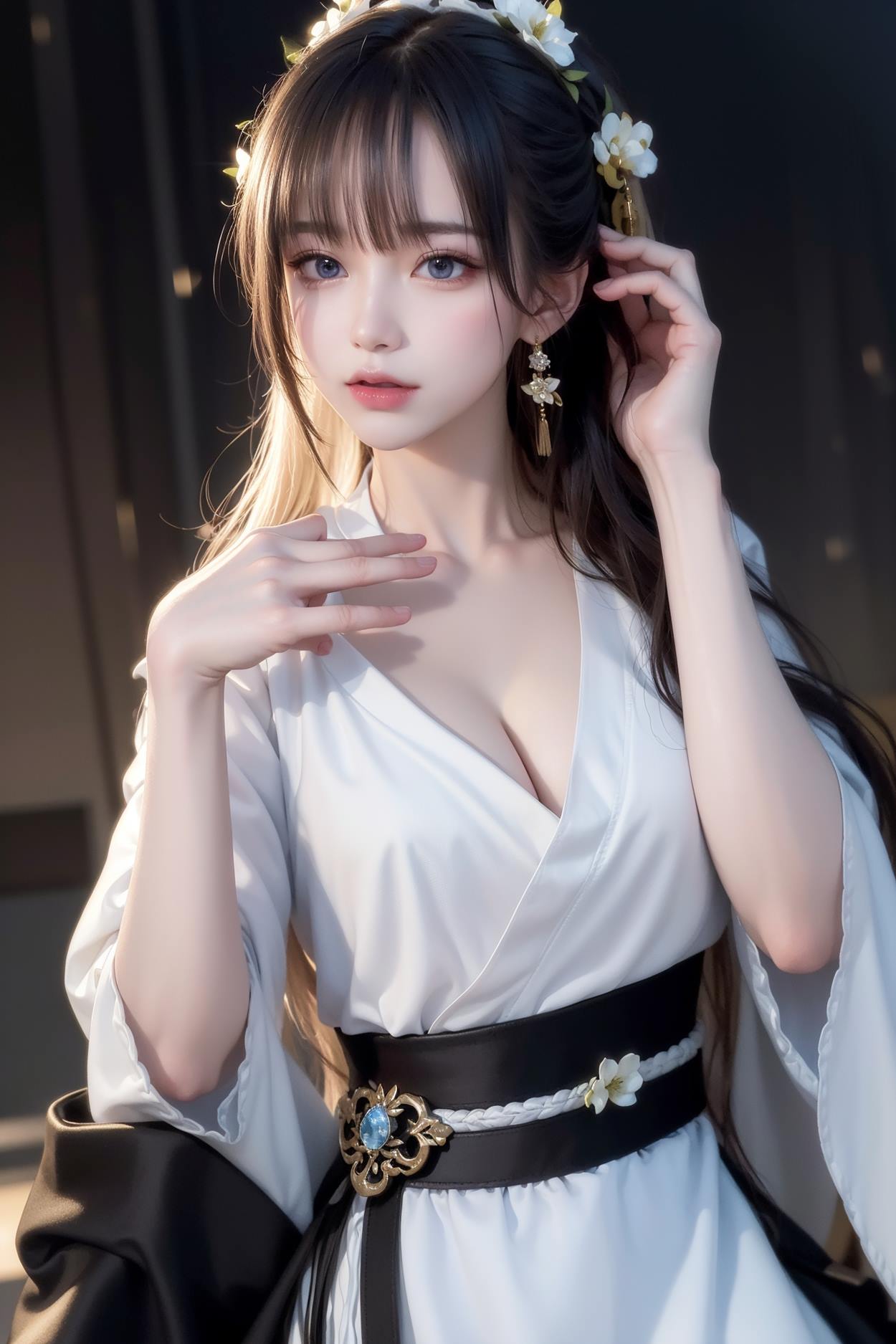 图片[26]-AI绘画 589 白衣小师妹 AI 古典 美女[147P] – 速更版-美库