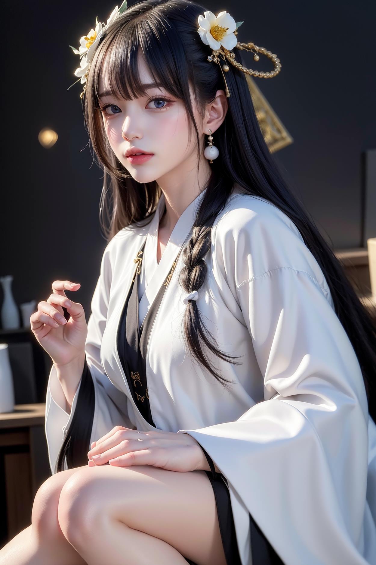 图片[36]-AI绘画 589 白衣小师妹 AI 古典 美女[147P] – 速更版-美库