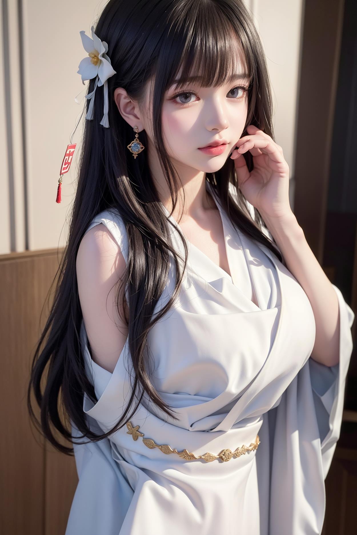 图片[39]-AI绘画 589 白衣小师妹 AI 古典 美女[147P] – 速更版-美库