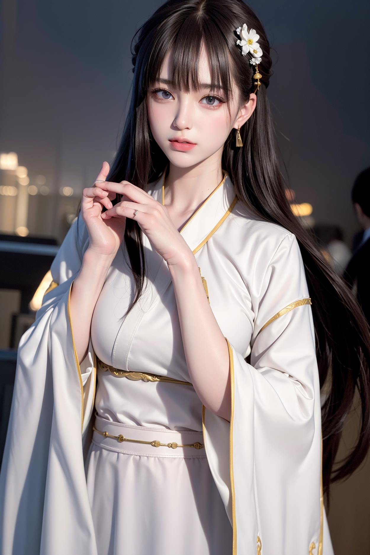 图片[41]-AI绘画 589 白衣小师妹 AI 古典 美女[147P] – 速更版-美库