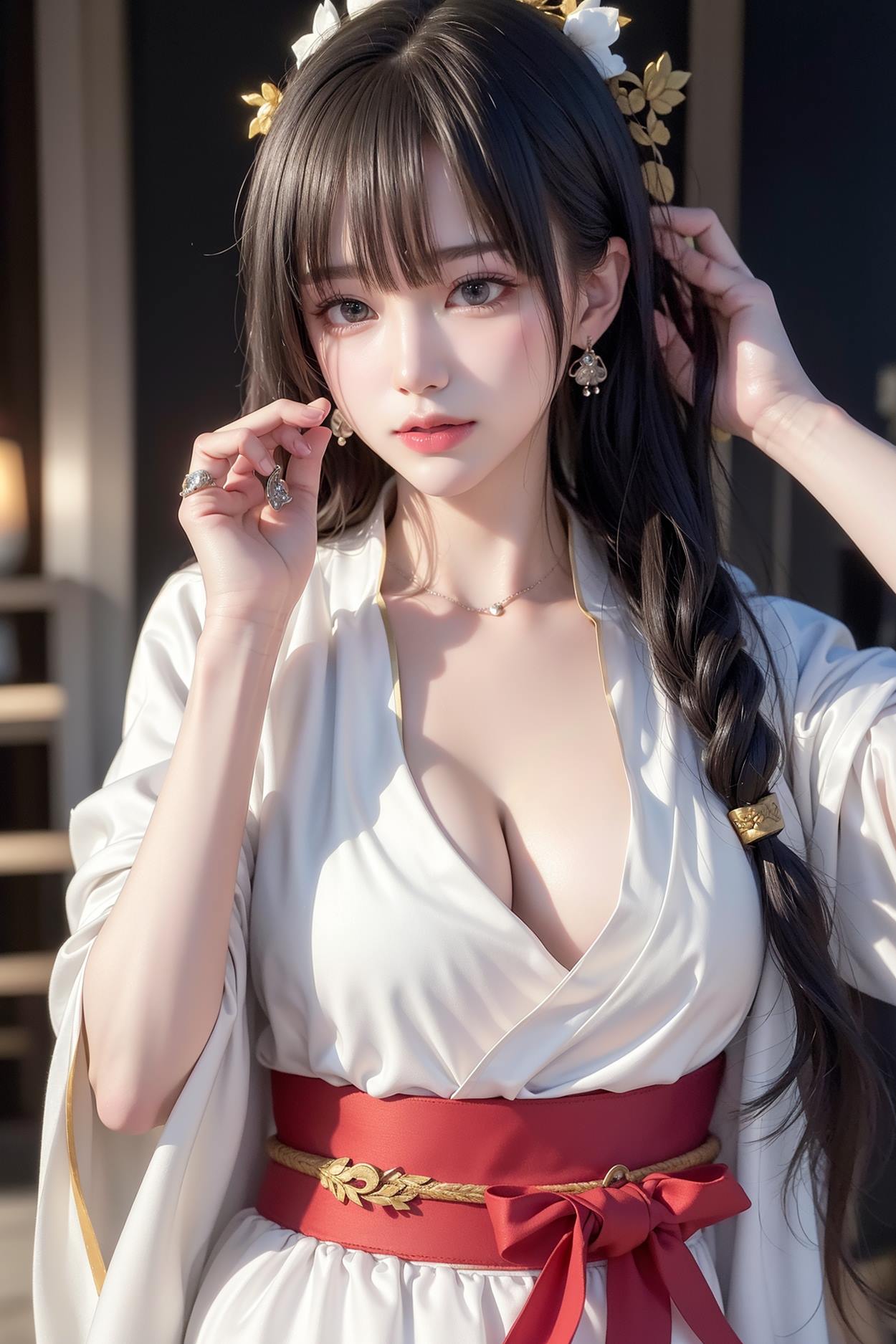 图片[42]-AI绘画 589 白衣小师妹 AI 古典 美女[147P] – 速更版-美库