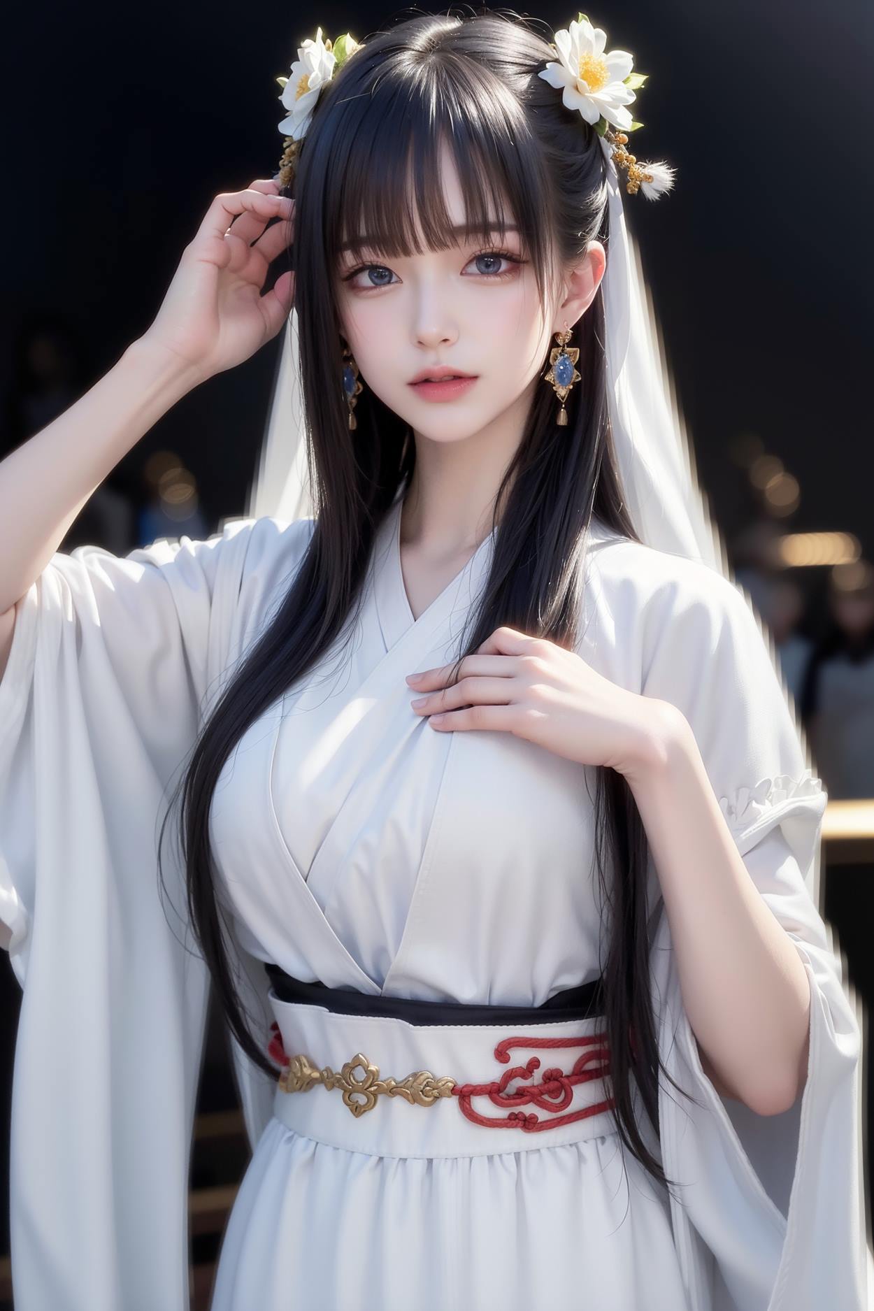 图片[43]-AI绘画 589 白衣小师妹 AI 古典 美女[147P] – 速更版-美库