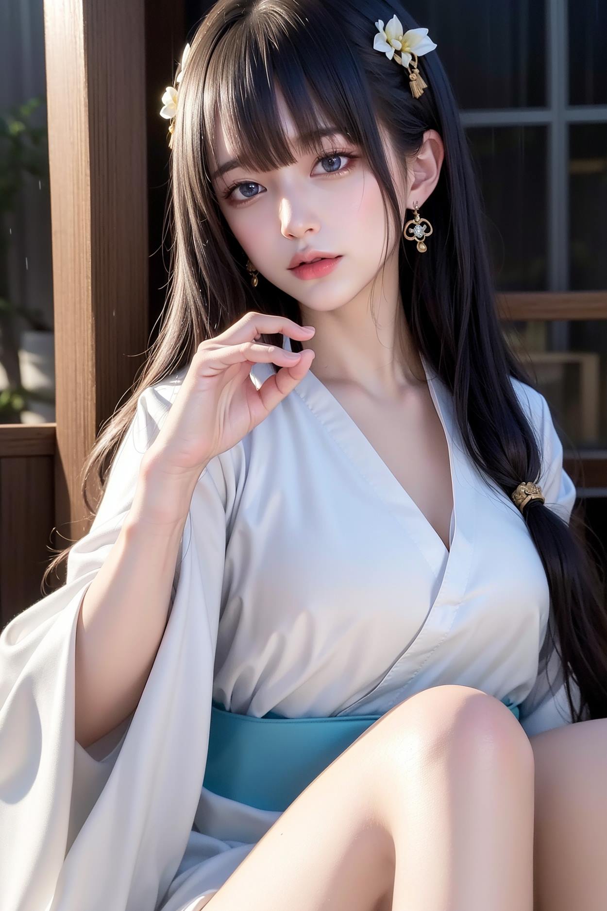 图片[46]-AI绘画 589 白衣小师妹 AI 古典 美女[147P] – 速更版-美库