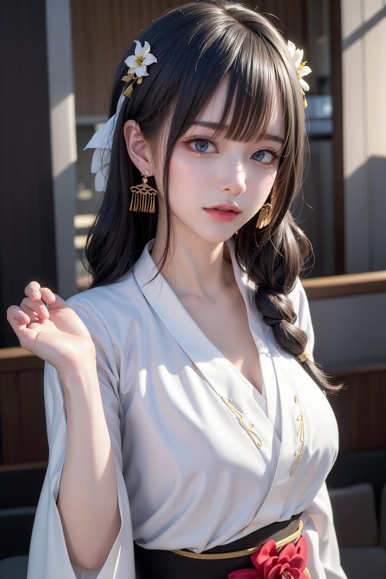 图片[51]-AI绘画 589 白衣小师妹 AI 古典 美女[147P] – 速更版-美库