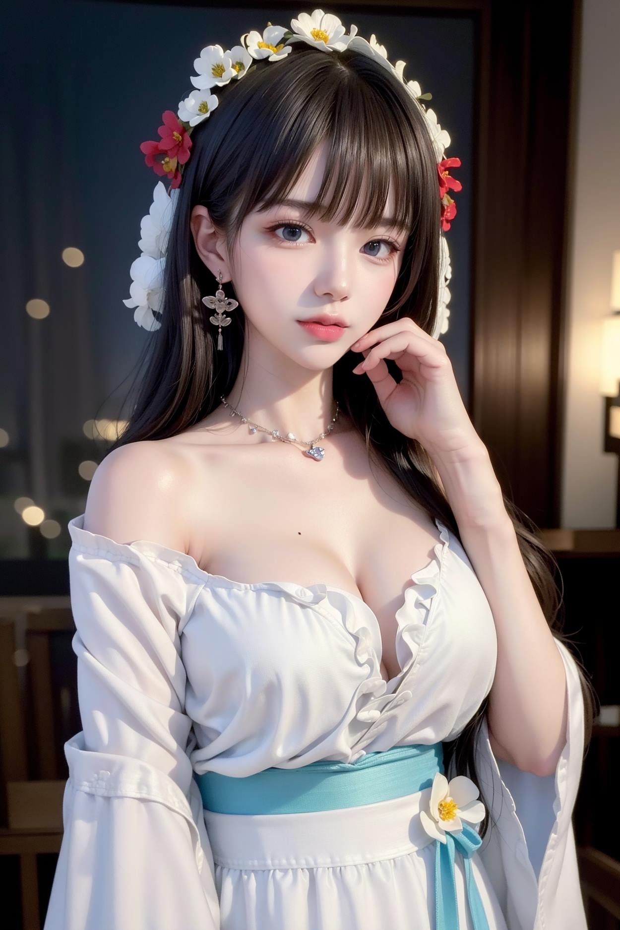 图片[53]-AI绘画 589 白衣小师妹 AI 古典 美女[147P] – 速更版-美库