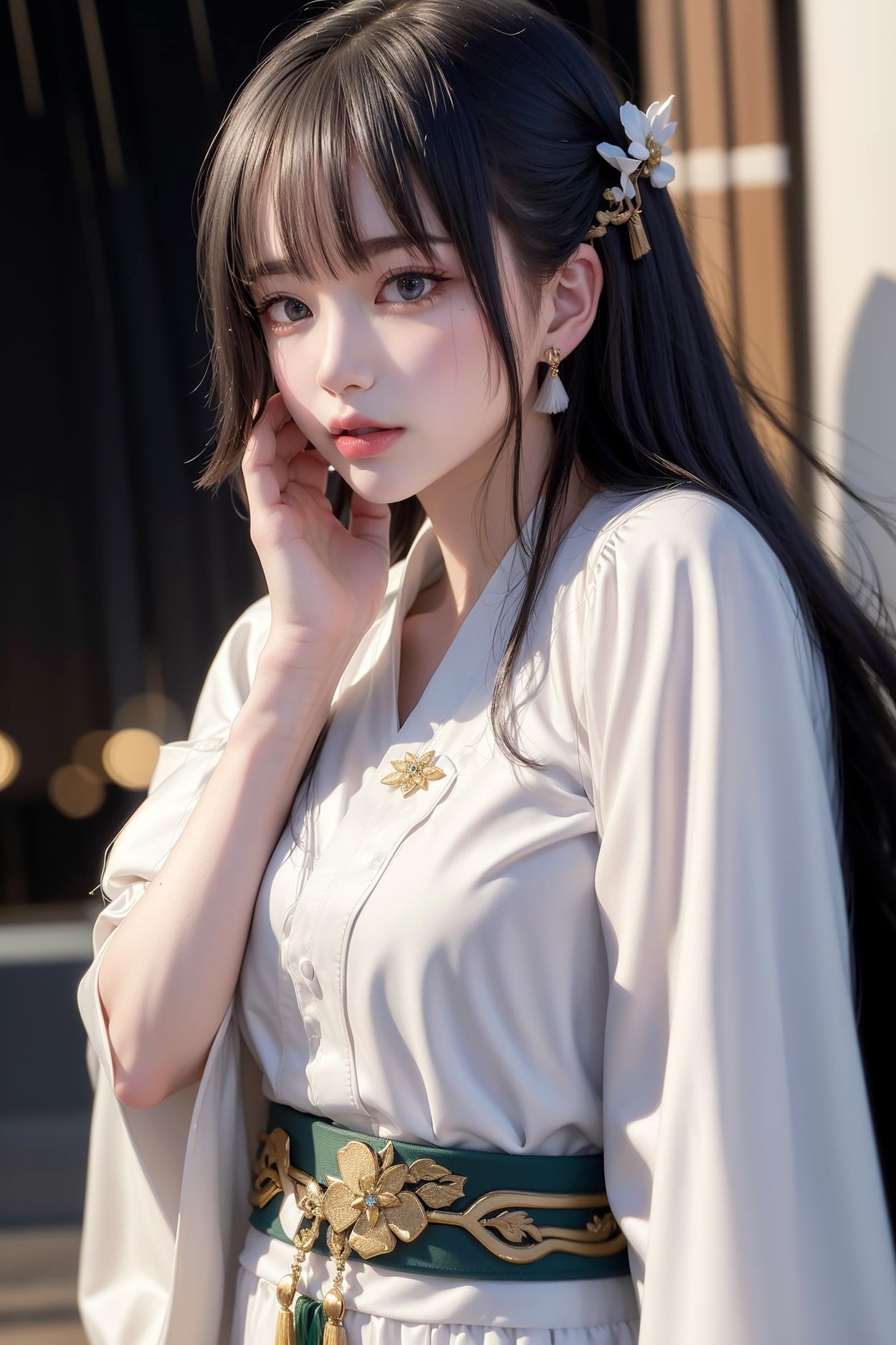 图片[54]-AI绘画 589 白衣小师妹 AI 古典 美女[147P] – 速更版-美库