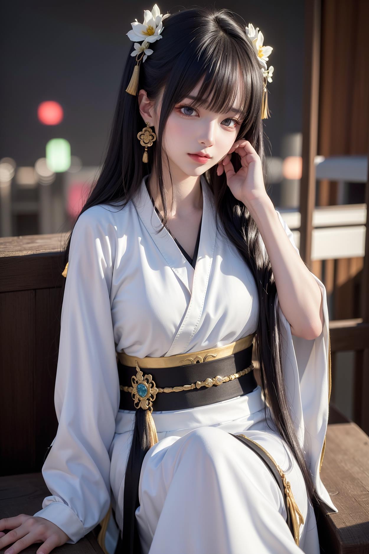 图片[55]-AI绘画 589 白衣小师妹 AI 古典 美女[147P] – 速更版-美库