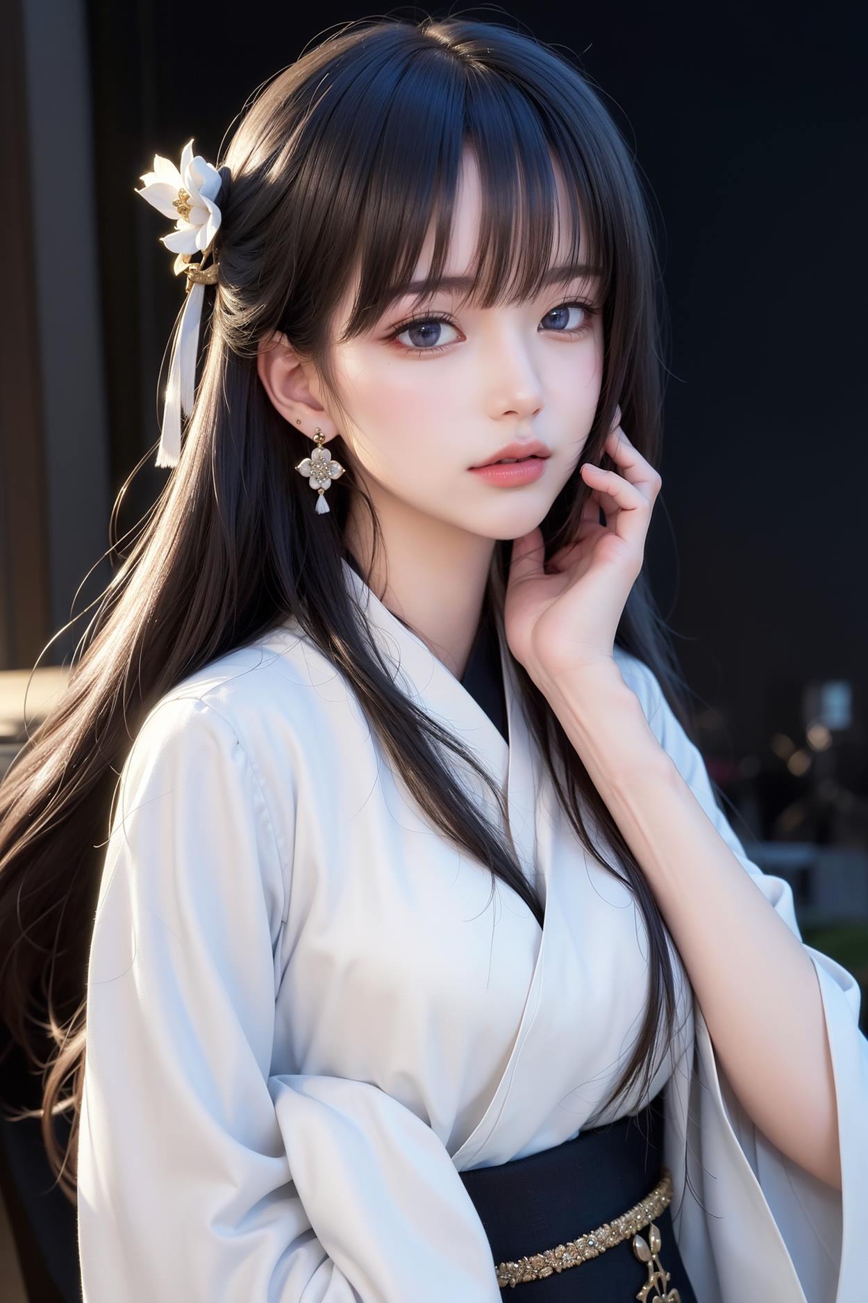 图片[56]-AI绘画 589 白衣小师妹 AI 古典 美女[147P] – 速更版-美库