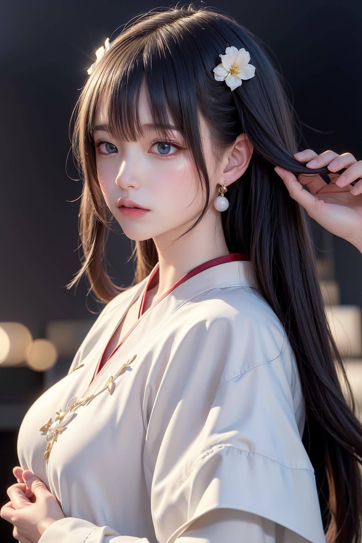 图片[57]-AI绘画 589 白衣小师妹 AI 古典 美女[147P] – 速更版-美库