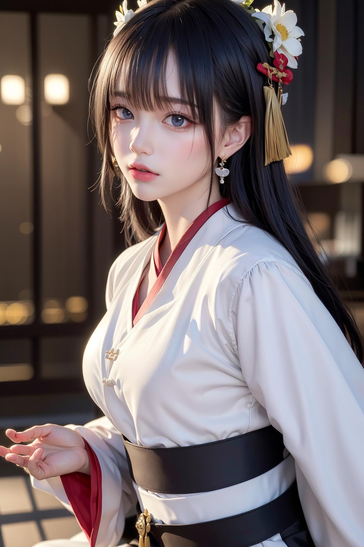 图片[59]-AI绘画 589 白衣小师妹 AI 古典 美女[147P] – 速更版-美库