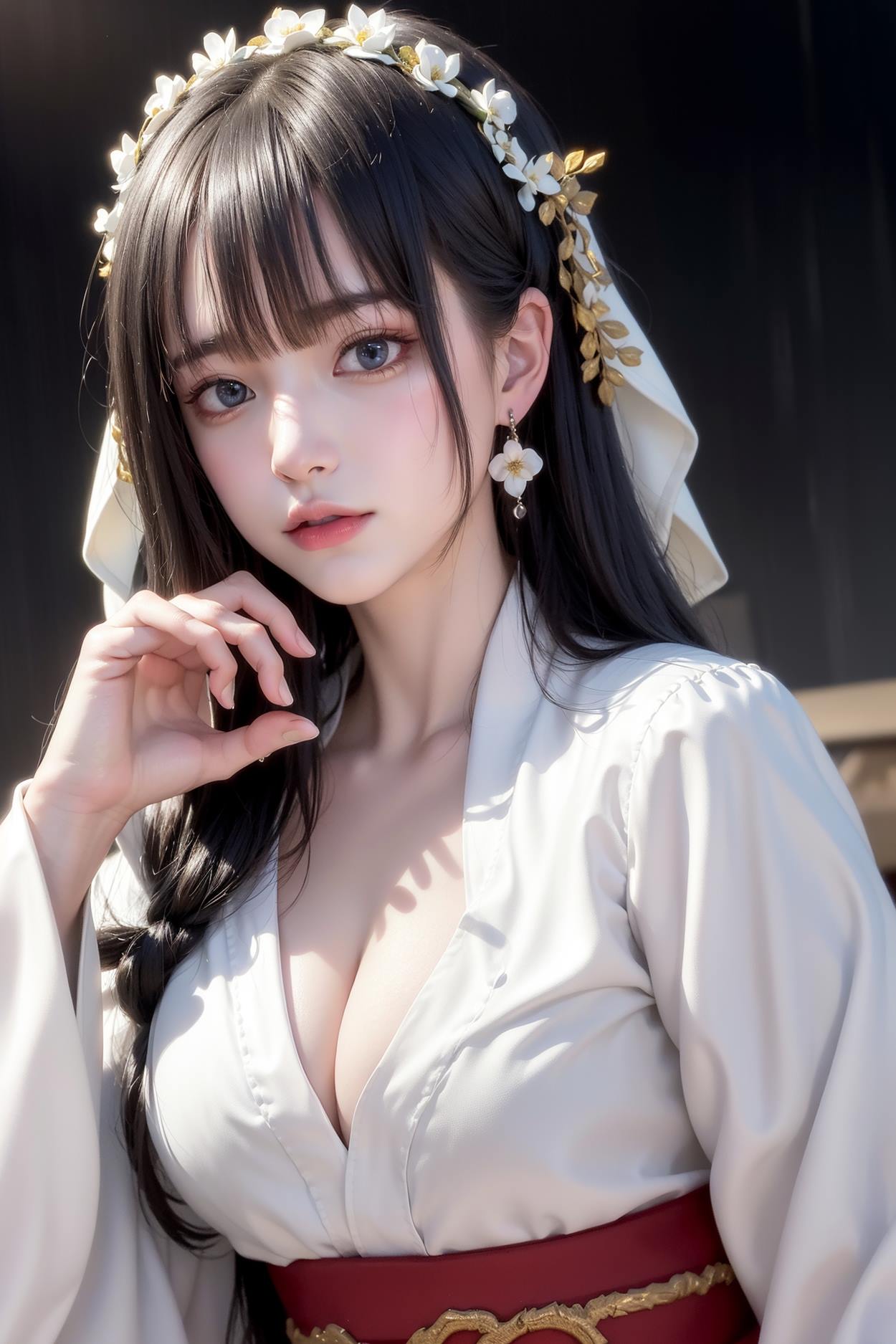 图片[65]-AI绘画 589 白衣小师妹 AI 古典 美女[147P] – 速更版-美库