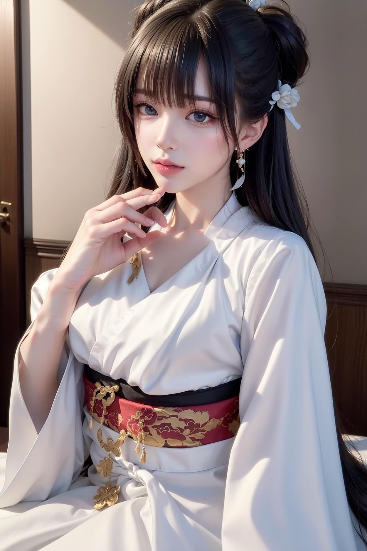 图片[67]-AI绘画 589 白衣小师妹 AI 古典 美女[147P] – 速更版-美库