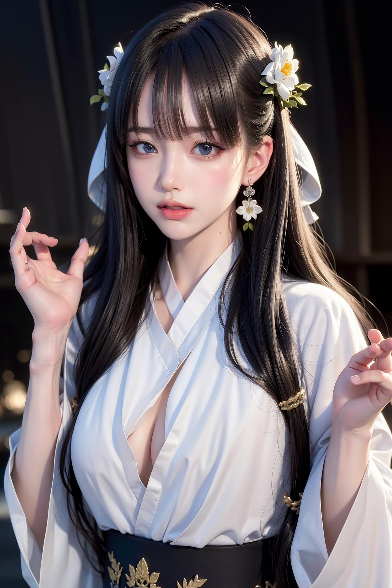 图片[68]-AI绘画 589 白衣小师妹 AI 古典 美女[147P] – 速更版-美库