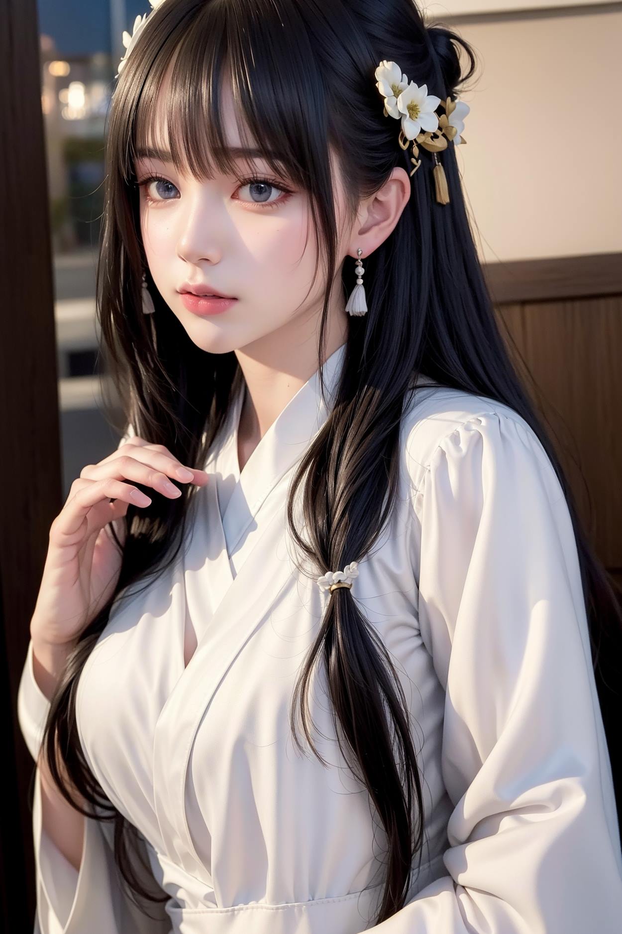 图片[70]-AI绘画 589 白衣小师妹 AI 古典 美女[147P] – 速更版-美库