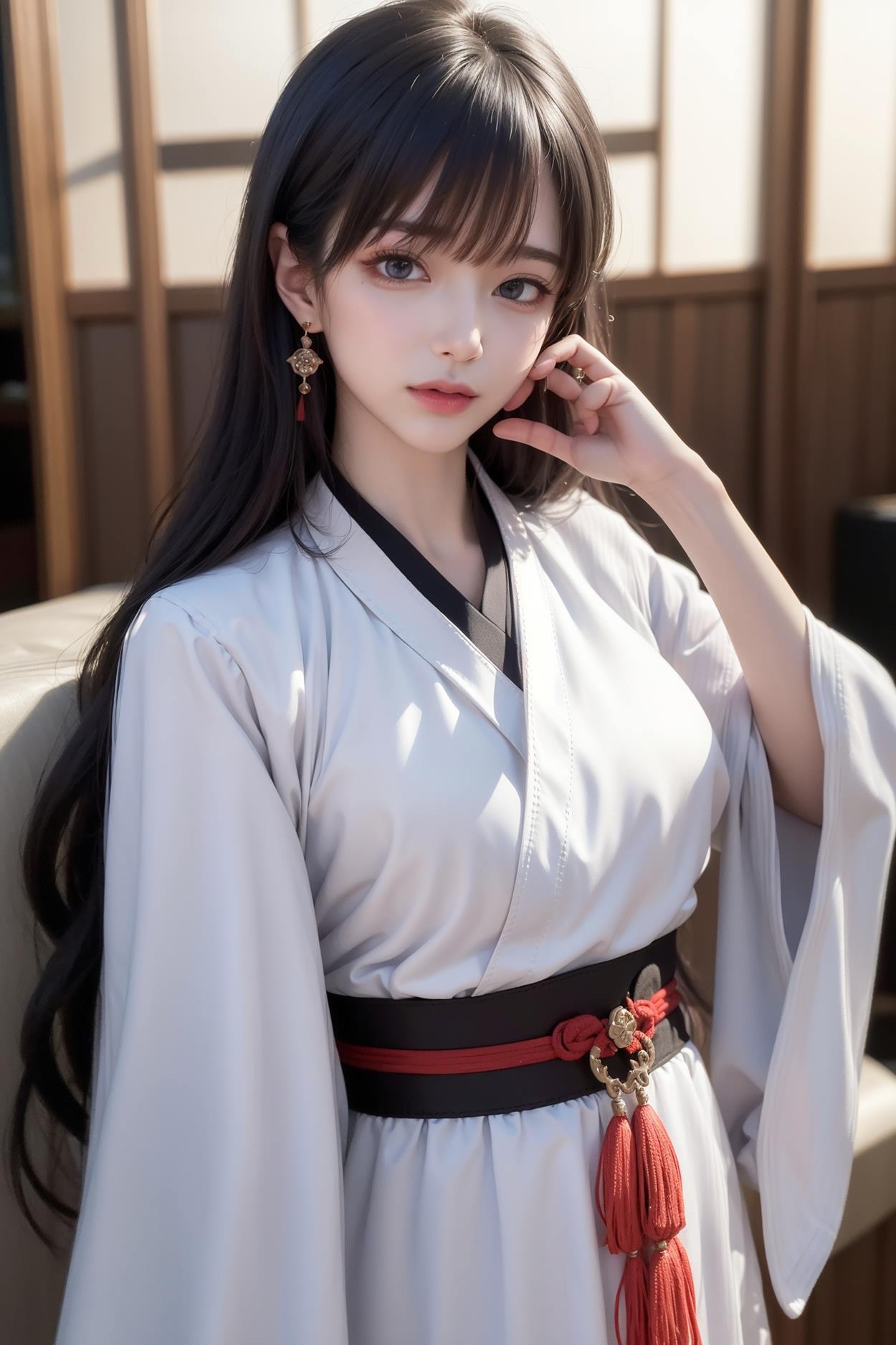 图片[73]-AI绘画 589 白衣小师妹 AI 古典 美女[147P] – 速更版-美库