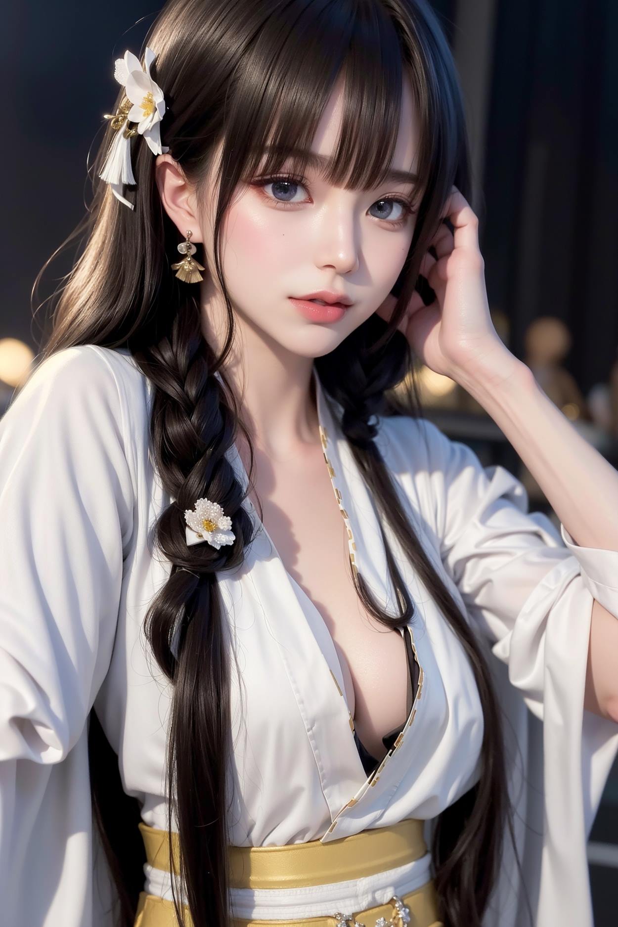 图片[76]-AI绘画 589 白衣小师妹 AI 古典 美女[147P] – 速更版-美库