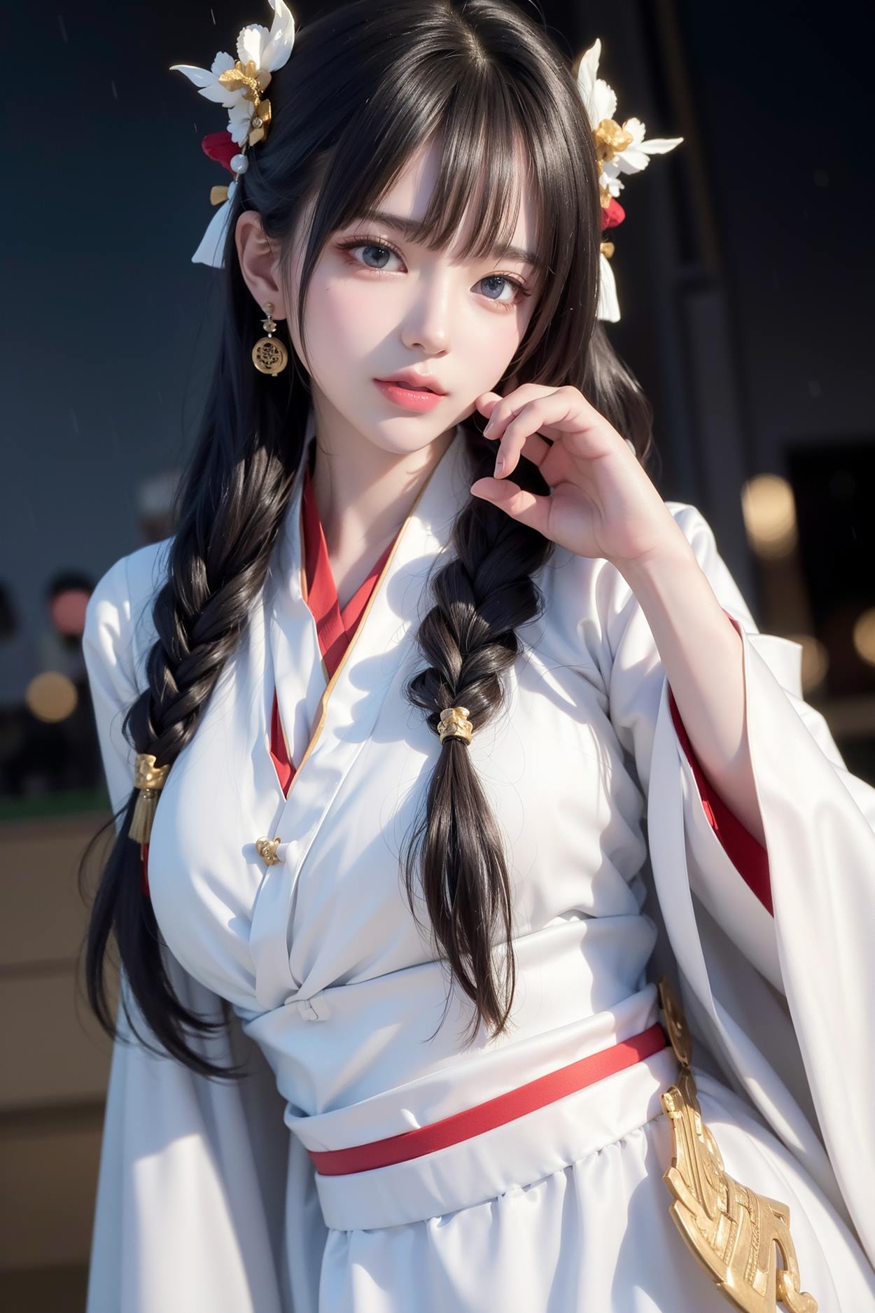 图片[78]-AI绘画 589 白衣小师妹 AI 古典 美女[147P] – 速更版-美库