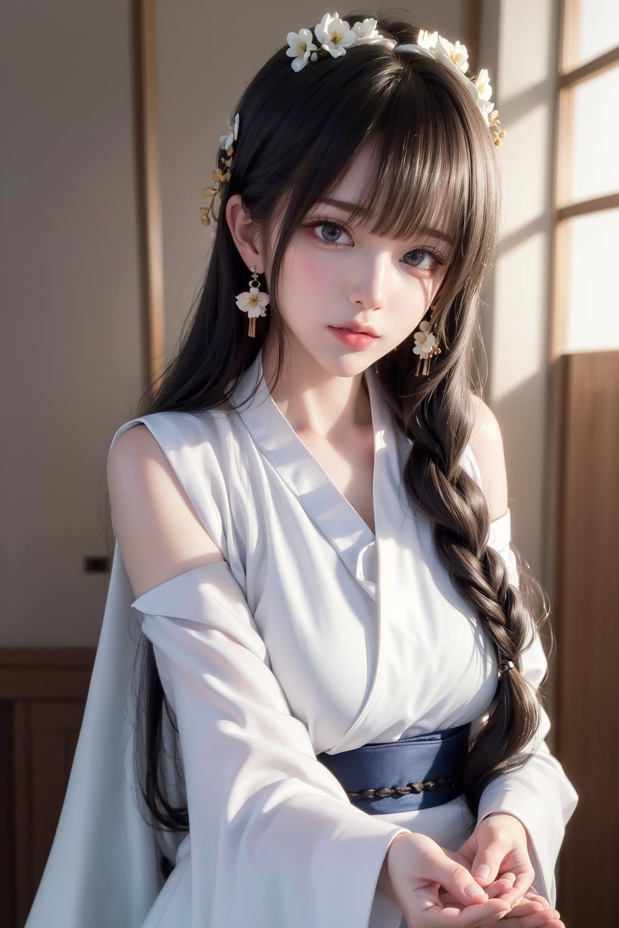 图片[79]-AI绘画 589 白衣小师妹 AI 古典 美女[147P] – 速更版-美库