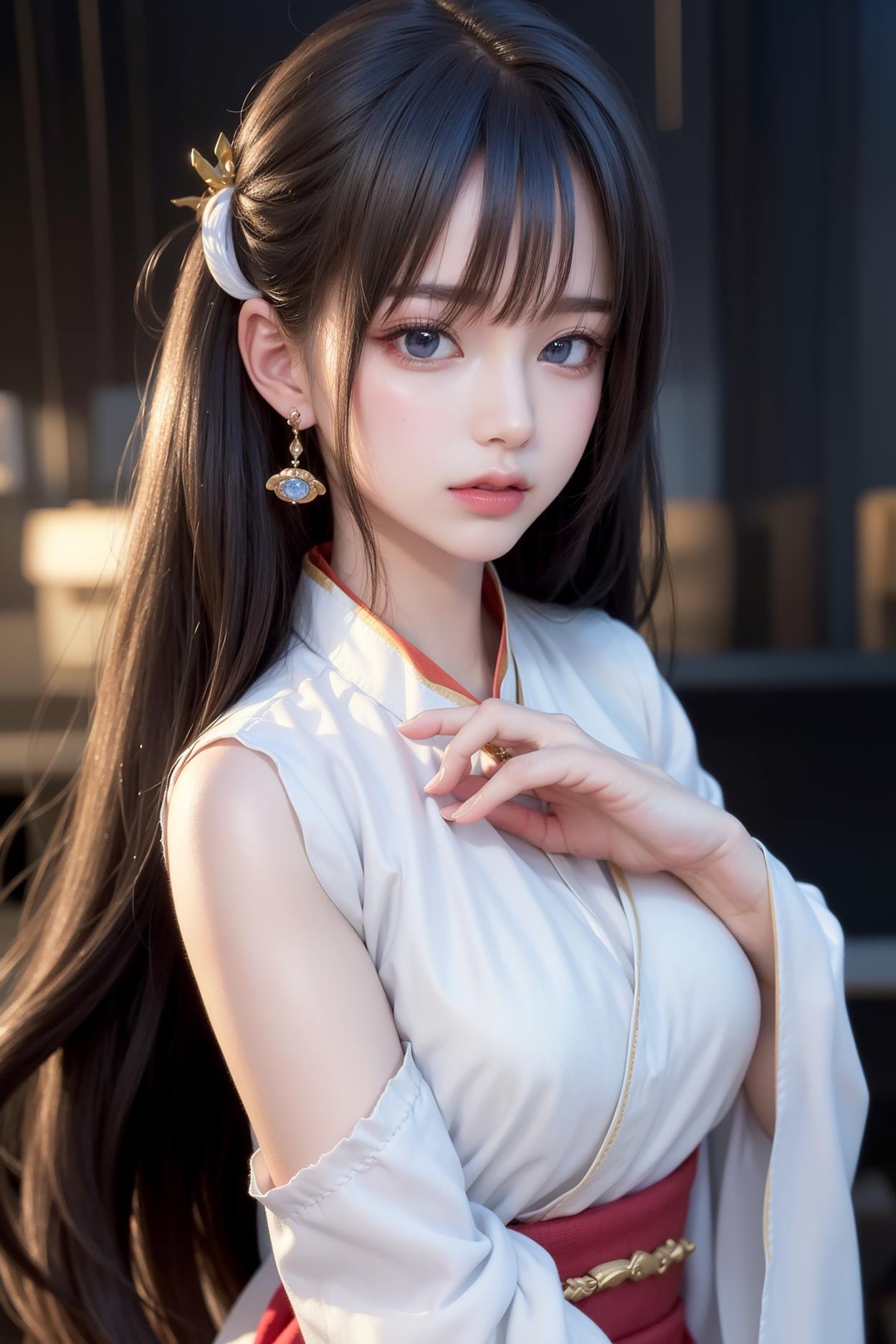 图片[80]-AI绘画 589 白衣小师妹 AI 古典 美女[147P] – 速更版-美库