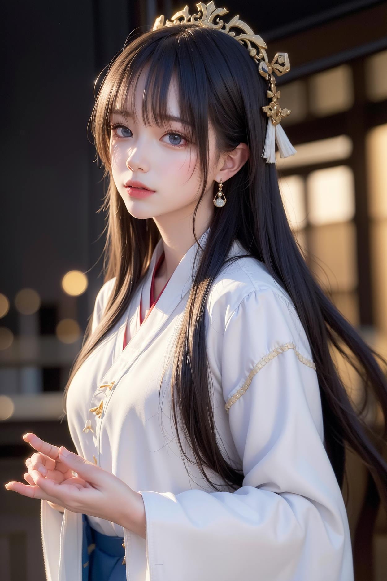 图片[86]-AI绘画 589 白衣小师妹 AI 古典 美女[147P] – 速更版-美库