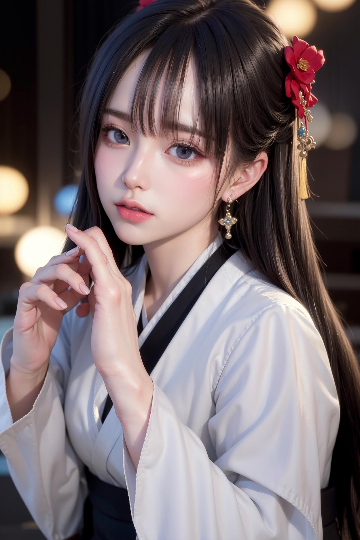 图片[88]-AI绘画 589 白衣小师妹 AI 古典 美女[147P] – 速更版-美库